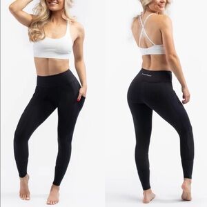 Sweetflexx Pockets Hi-Rise Resistance Band Leggings Size 12
Black